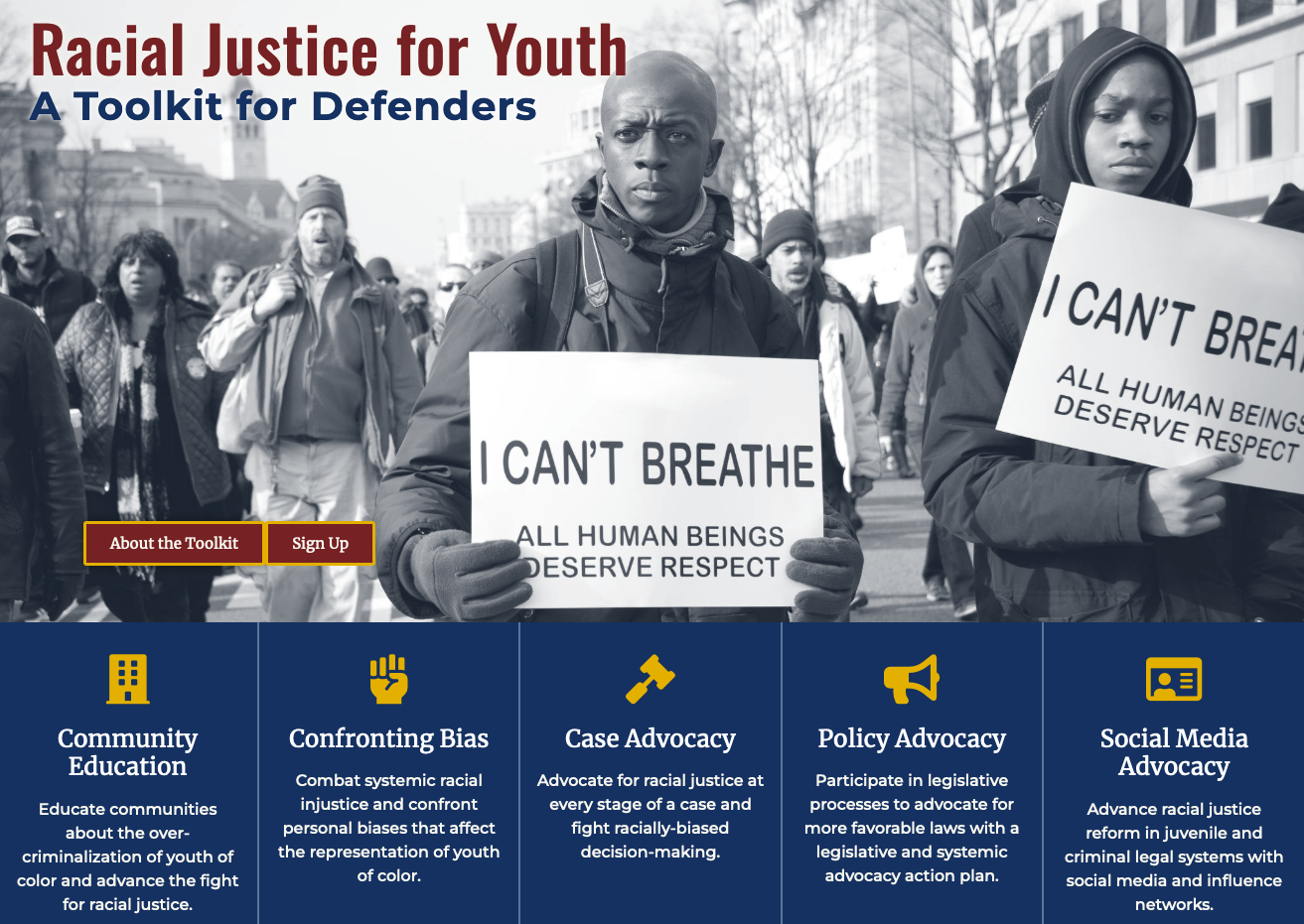 Racial Justice for Youth Toolkit Cover