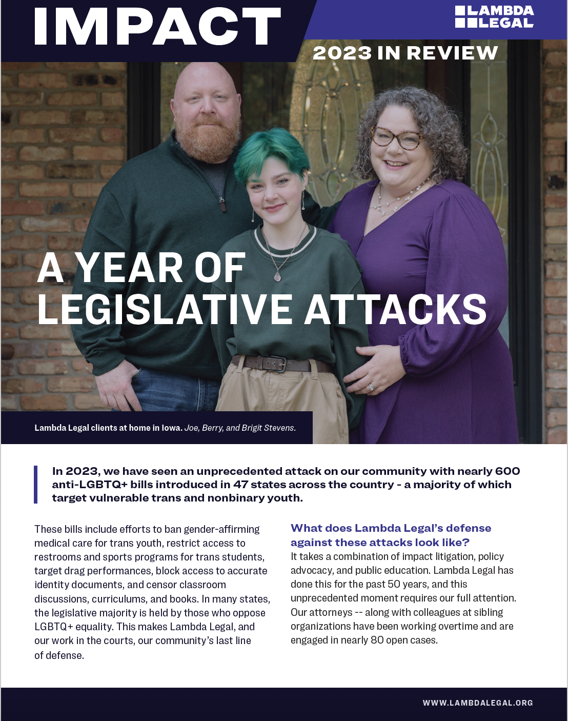 Impact Magazine End of Year 2023 - Lambda Legal