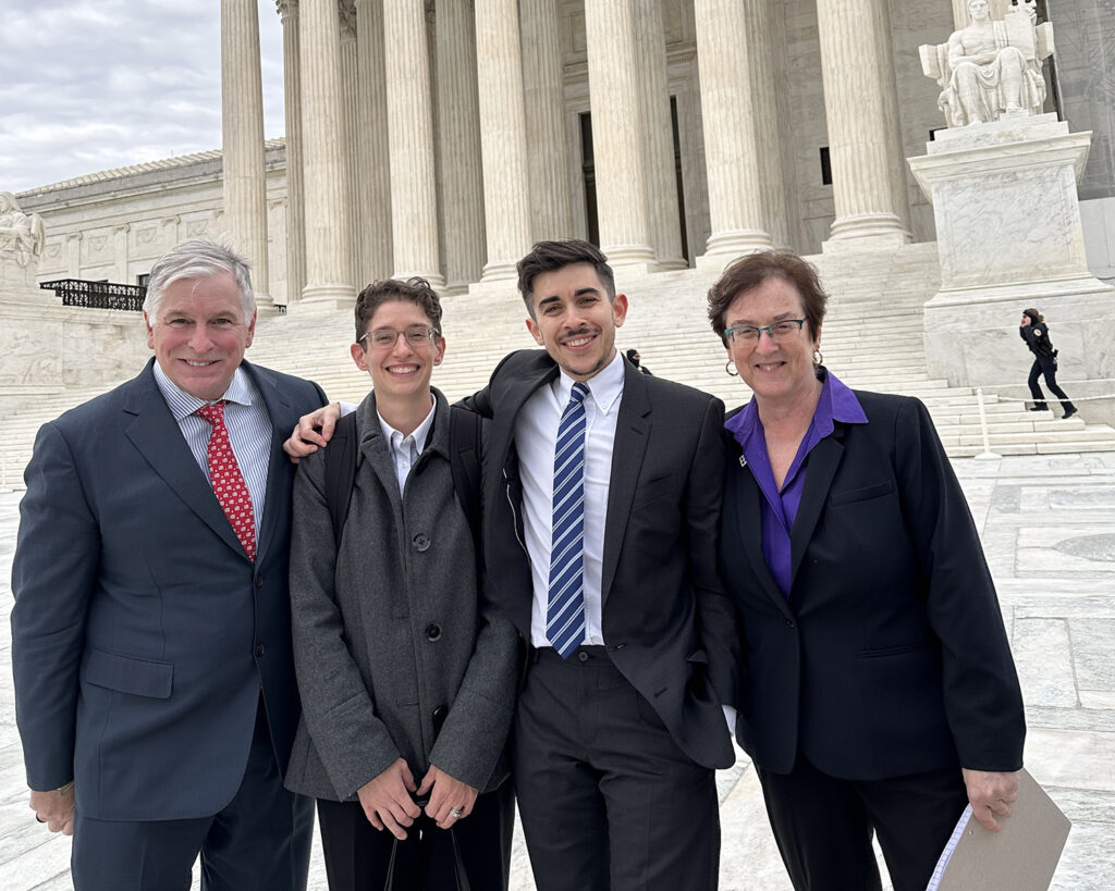 Skrmetti oral arguments featuring Lambda Legal's Kevin Jennings, Tara Borelli, and Jenny Pizer, and ACLU's Chase Strangio