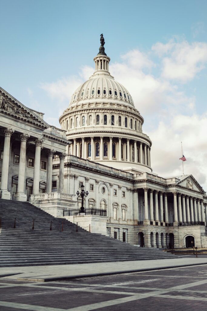 US Senate building in Washington DC.