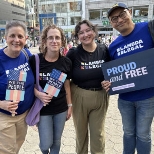 Lambda Legal staff at New York City Proud and Free rally