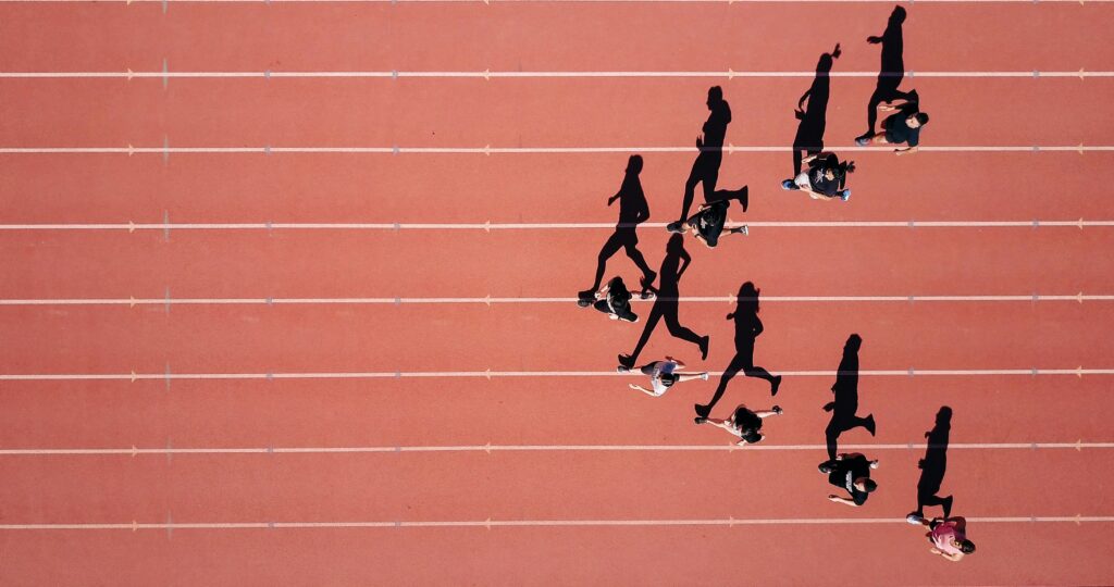 Runners on track