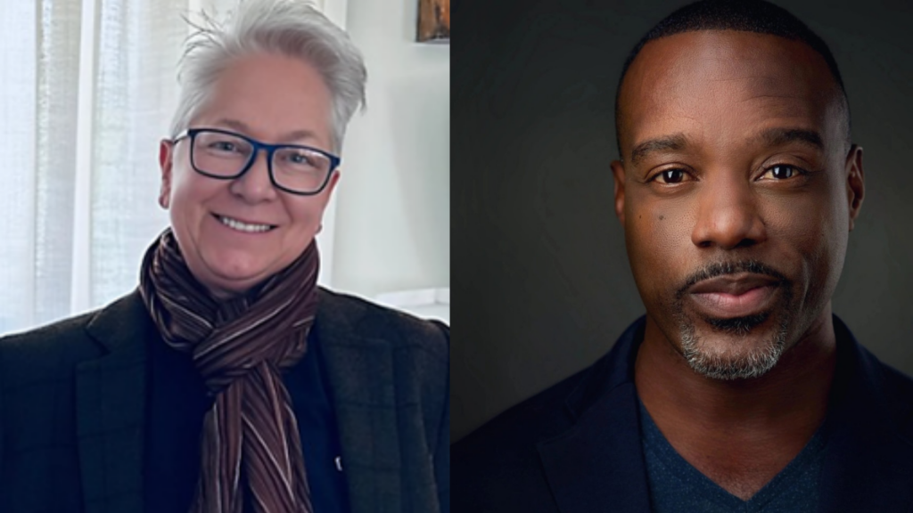 Headshots of Colin Hosten and Sandy Mollet, two new Lambda Legal board members